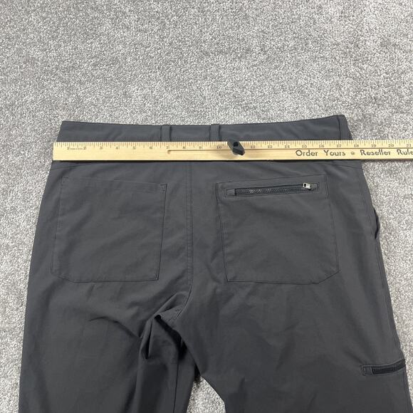 Patagonia Hiking Pants Womens 12 Happy Hike Cropped Stretchy Zip Pocket - Picture 10 of 11